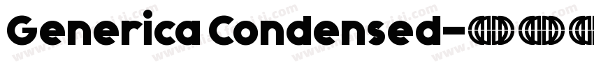Generica Condensed字体转换